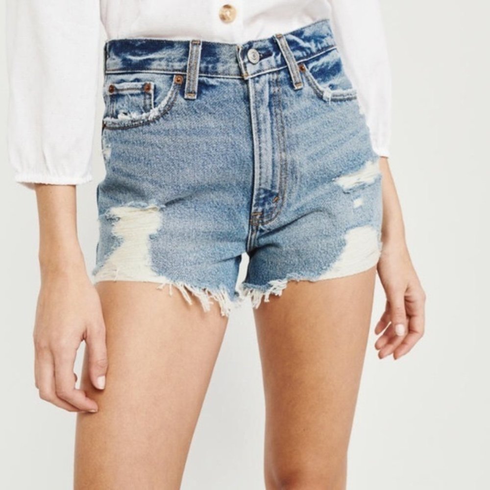 Abercrombie & Fitch Denim Annie High Rise Jean Shorts